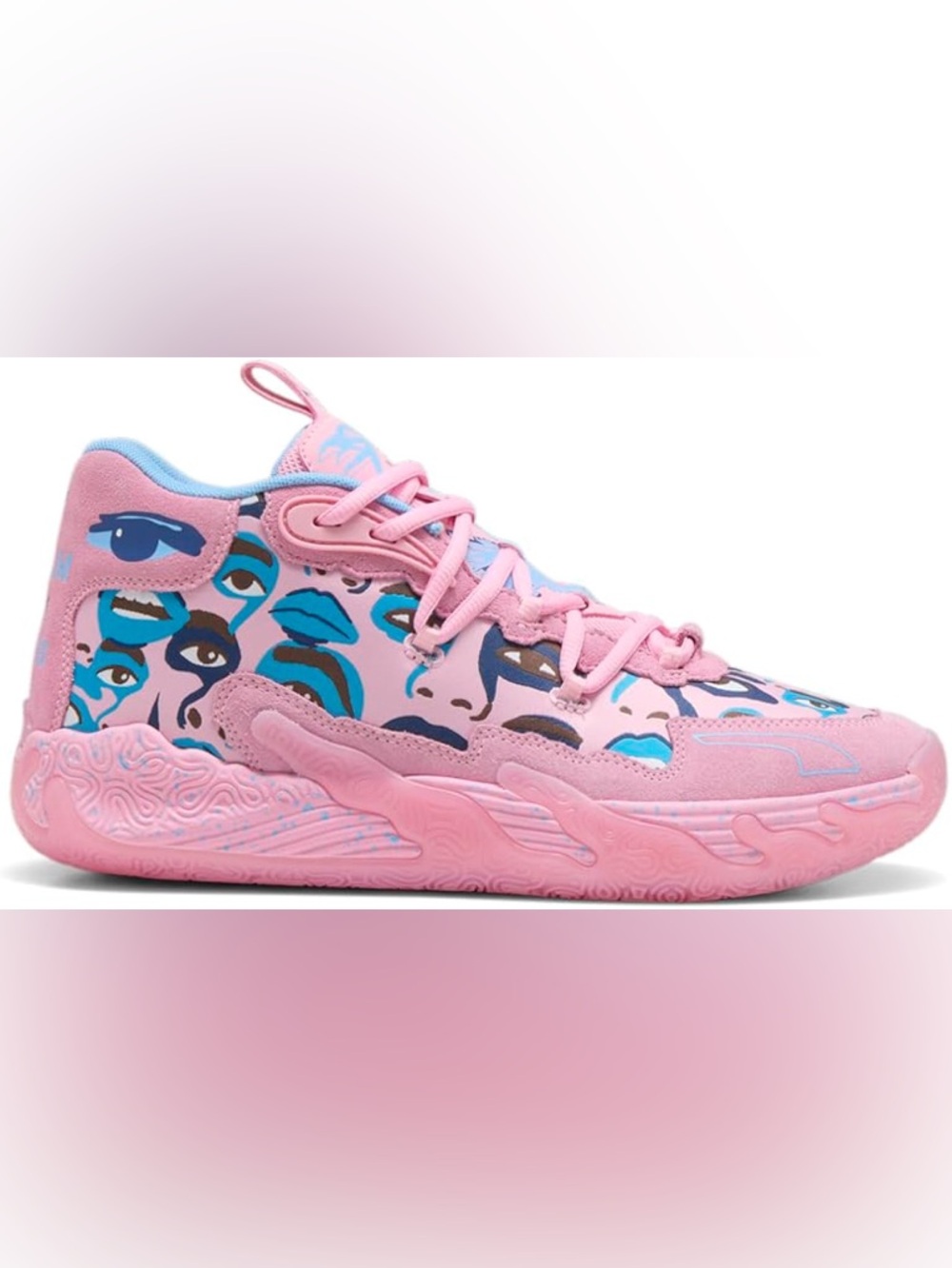 PUMA LAMELO Kid Super MB.03 Pink/Blue 379328-01 Men basketball Shoe Size 14